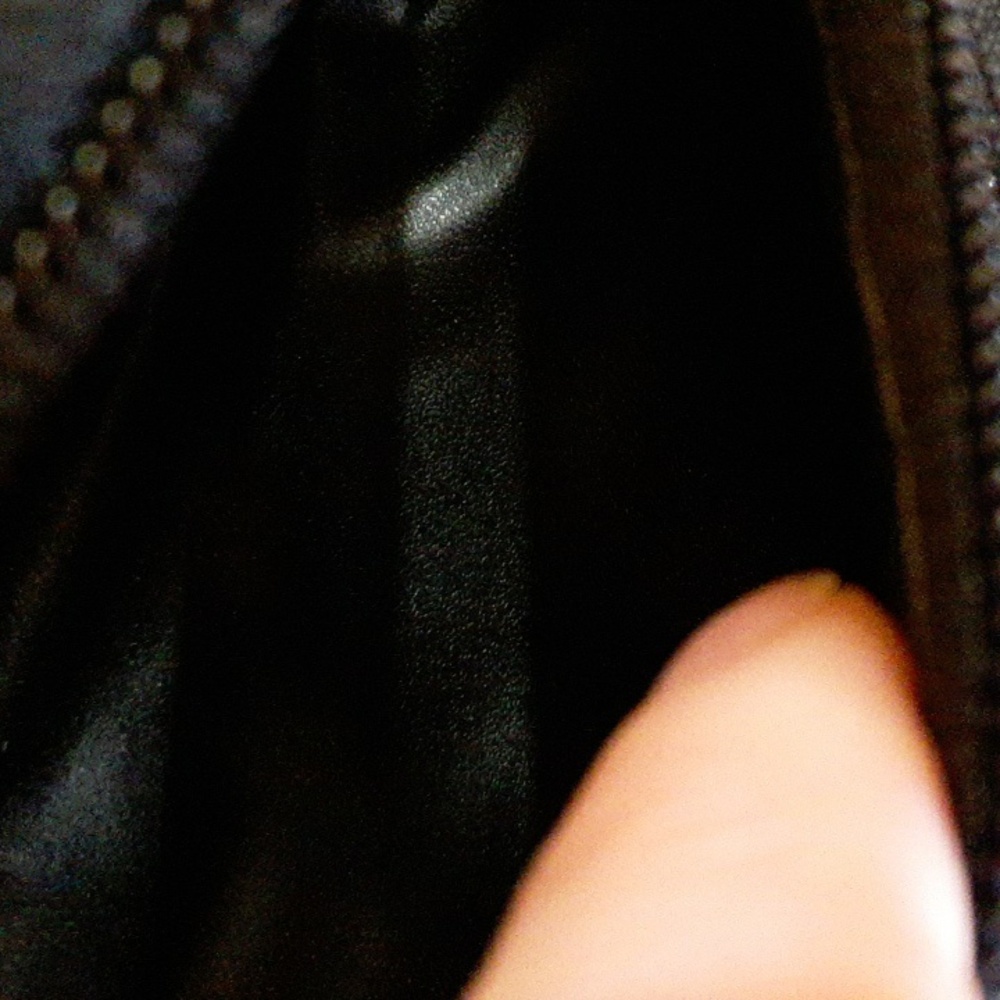 NWOT 3-Pouch Black Coated Leather Adjustable Belt Bag - Picture 3 of 3